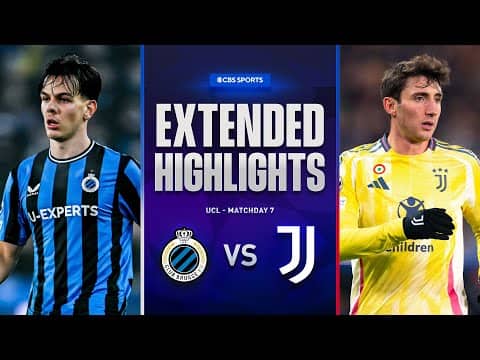 Club Brugge vs. Juventus: Extended Highlights | UCL League Phase MD 7 | CBS Sports