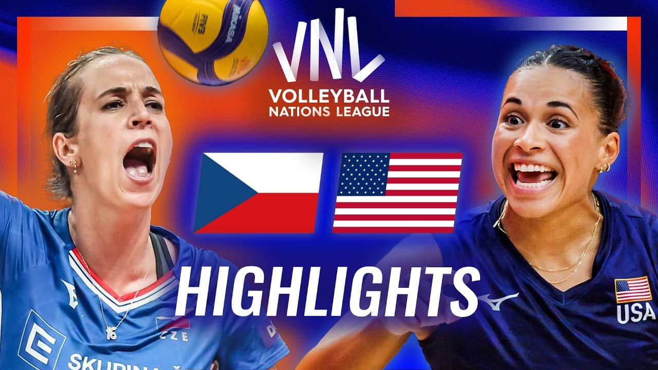 Czechia 🇨🇿 vs. USA 🇺🇸 - Highlights | Week 2 | Women's VNL 2026