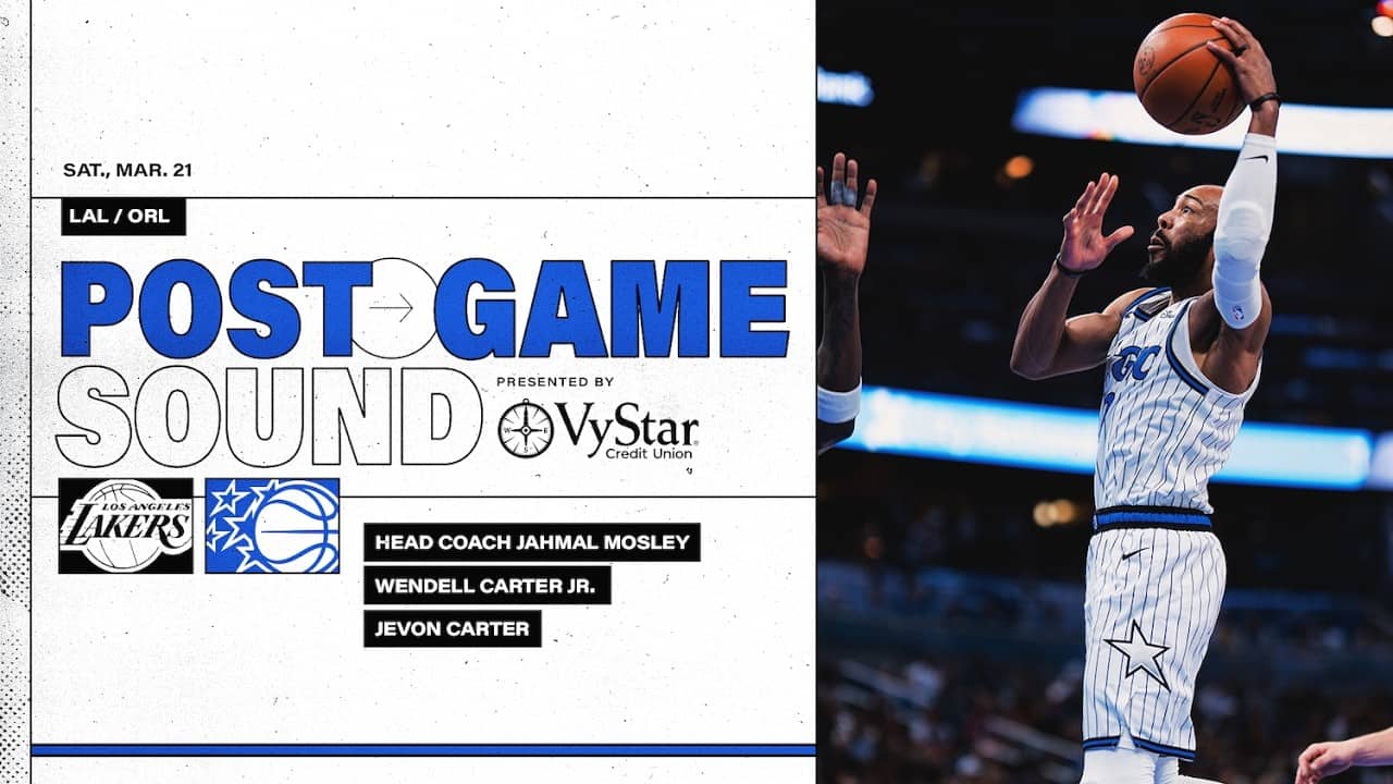 POSTGAME SOUND: LOS ANGELES LAKERS VS. ORLANDO MAGIC | COACH MOSE, WENDELL CARTER JR. & JEVON CARTER