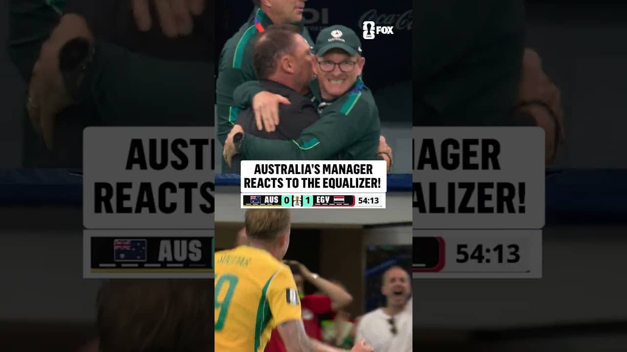 Tony Popovic was BUZZING after Australia leveled it 🔥