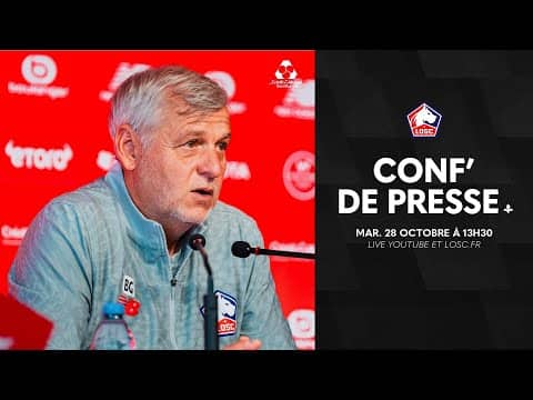 Suivez la conférence de presse avant OGC Nice - LOSC avec le Crédit Mutuel Nord Europe 🎙️
