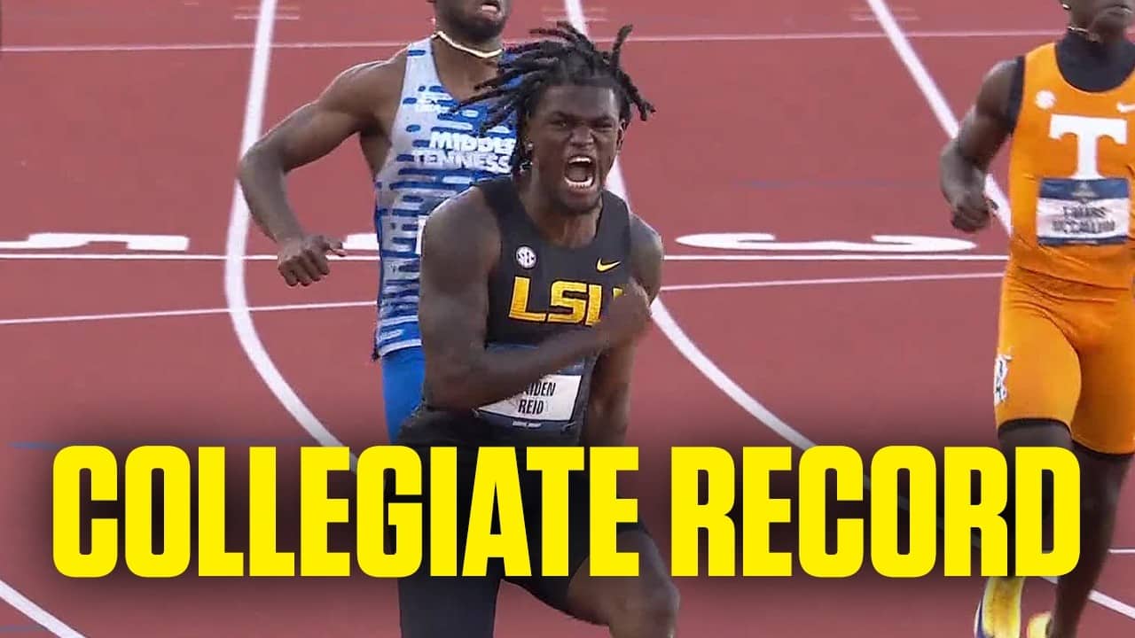 NEW RECORD: Jaiden Reid sets collegiate record in 200m at NCAA Championships