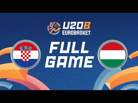 LIVE - Croatia v Hungary | FIBA U20 Women's EuroBasket 2025 Division B | Qualifying Round