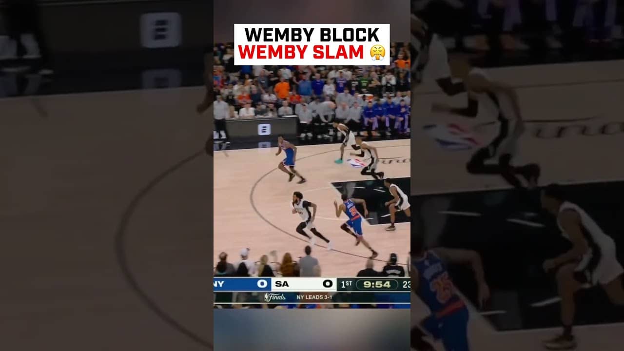 Wemby making an impact on both ends 🔥