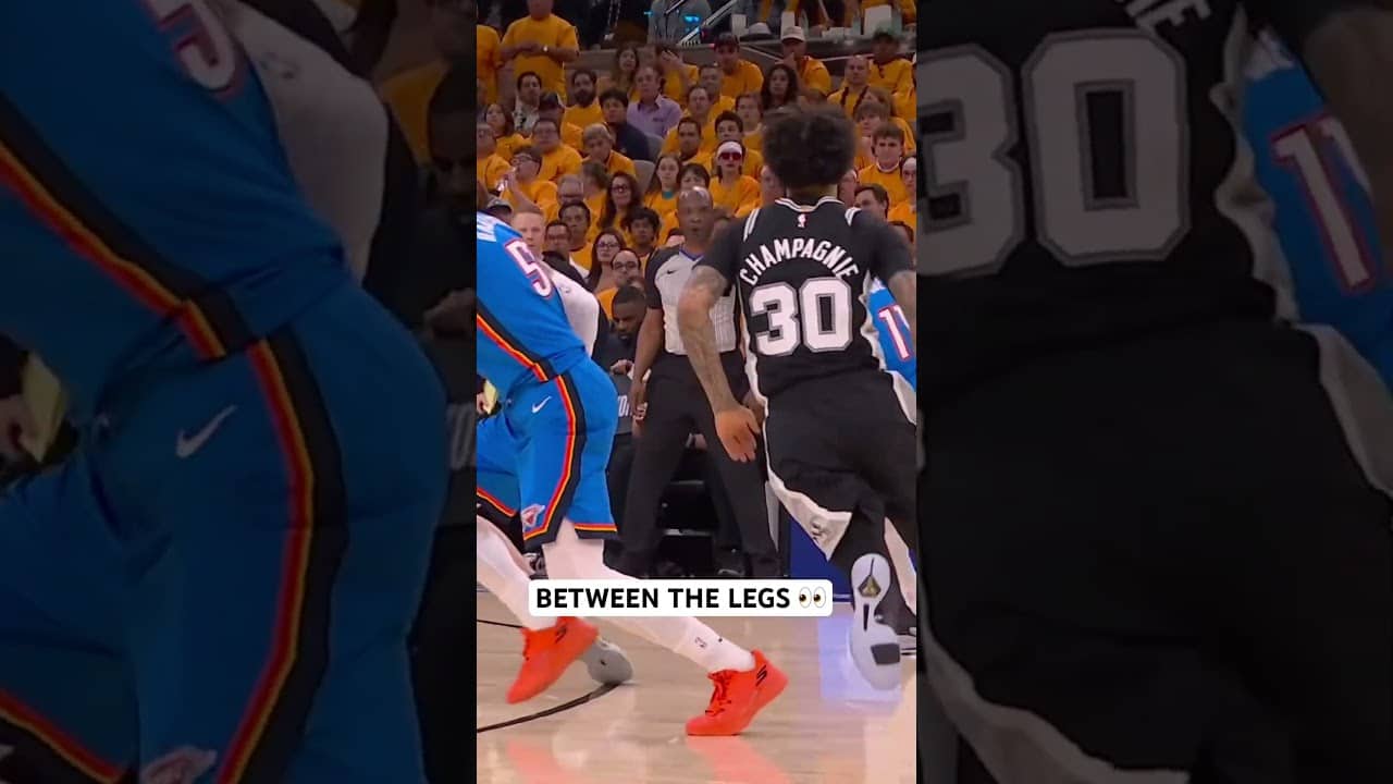 IHart with the smooth pass between the legs to Isaiah Joe