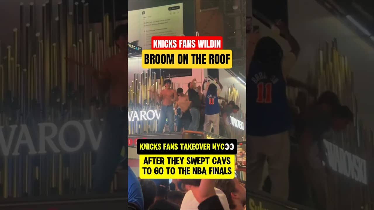 Knicks fans WILDIN after Cavs SWEEP😮
