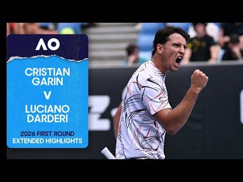 Cristian Garin v Luciano Darderi Extended Highlights | Australian Open 2026 First Round