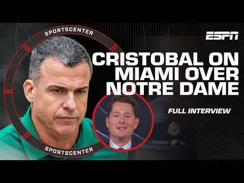 Mario Cristobal on Notre Dame not making the CFP 🗣️ 'You can't make everybody happy' | SportsCenter