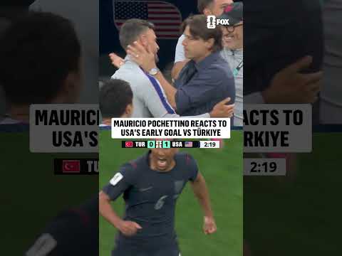 An early goal has Pochettino ON HIS FEET as the USMNT scores first 🇺🇸
