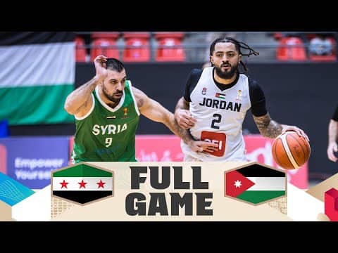 Syria v Jordan | Full Basketball Game | FIBA Basketball World Cup 2027 Asian Qualifiers