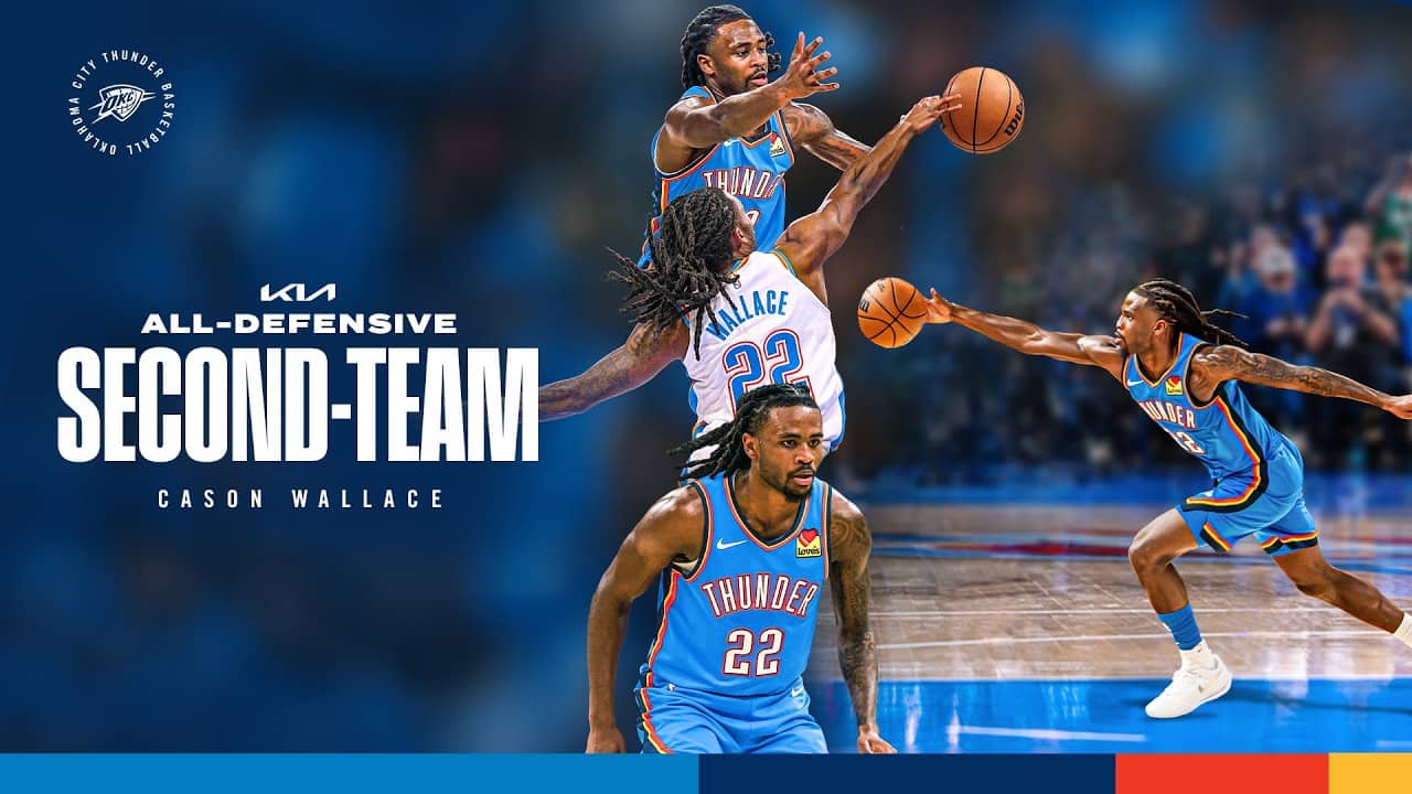 Wallace named to Kia NBA All-Defensive Second Team | All 150 Regular Season Steals | OKC Thunder