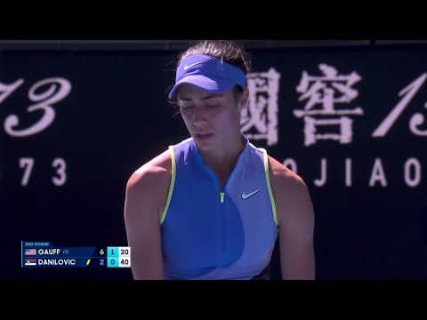 CLASS from Coco Gauff! 👏