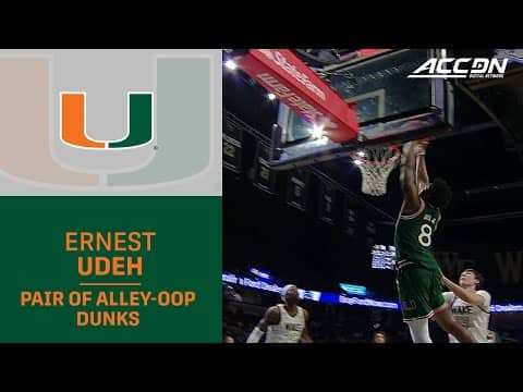 Another Game, Another Pair Of Alley-oop Dunks For Miami's Ernest Udeh