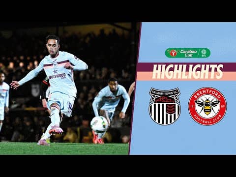 Five-star Bees head to the Quarters! 🤩 | Grimsby Town 0-5 Brentford | Carabao Cup Highlights
