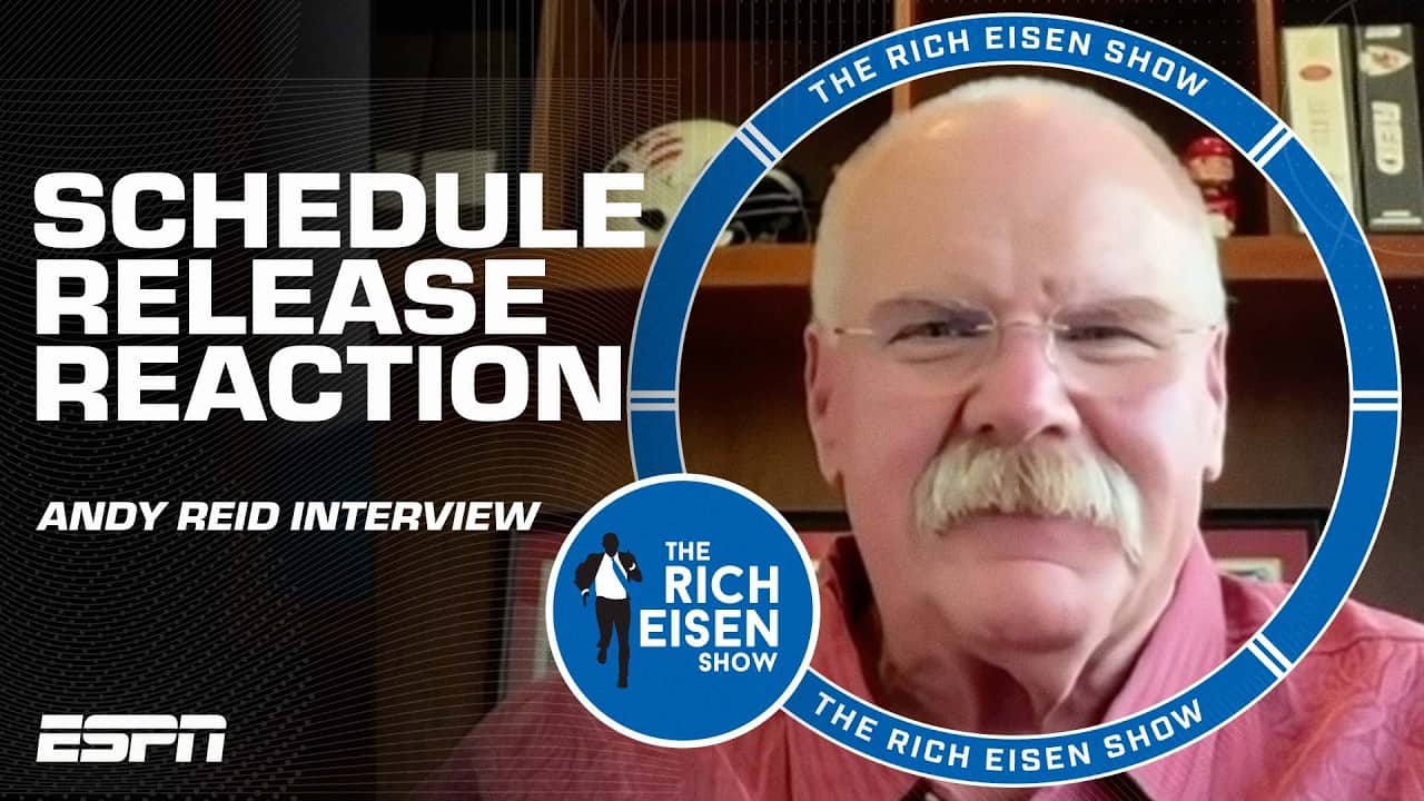 Andy Reid on Chiefs’ 2026 schedule 🗓️ ‘We’ll play in the McDonald’s parking lot’ 😂 | Rich Eisen Show