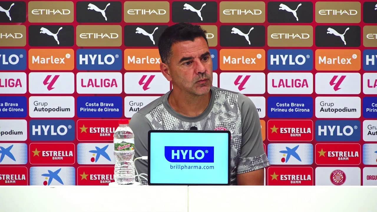 Roda de Premsa de Míchel Sánchez, prèvia al partit VALENCIA CF vs GIRONA FC
