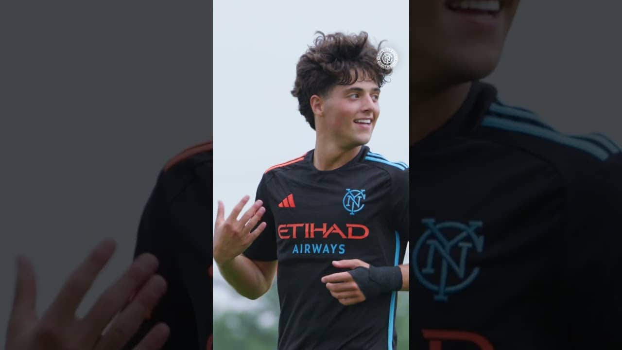 That's how you finish 👏 #nycfc #mlsnext #soccershorts #footballclub #soccerskills #soccerplayer