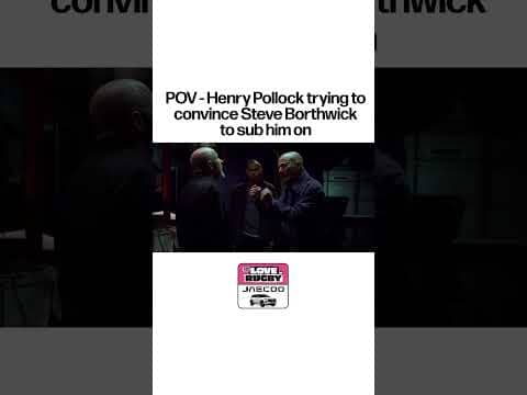 Steve Borthwick really keeping Henry Pollock waiting 💀  #EnglandRugby #HenryPollock #RugbyMemes