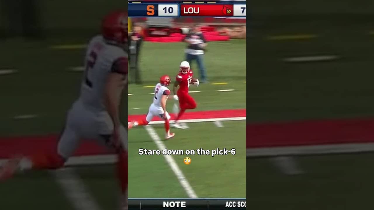 He read that like a book 📚 #louisville #accfootball #collegefootball