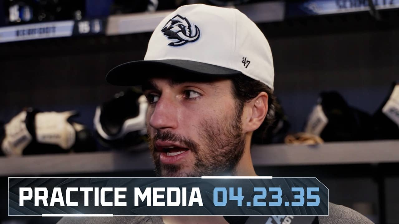 Nick Schmaltz and André Tourigny | 04.23 Practice Media