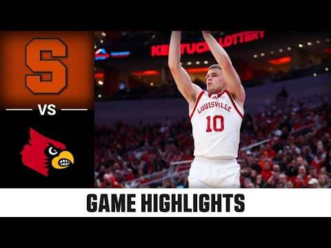 Syracuse vs. Louisville Game Highlights | 2025-26 ACC Men's Basketball