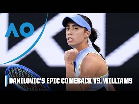 Olga Danilovic outlasts Venus Williams in the first round of the Australian Open [HIGHLIGHTS]