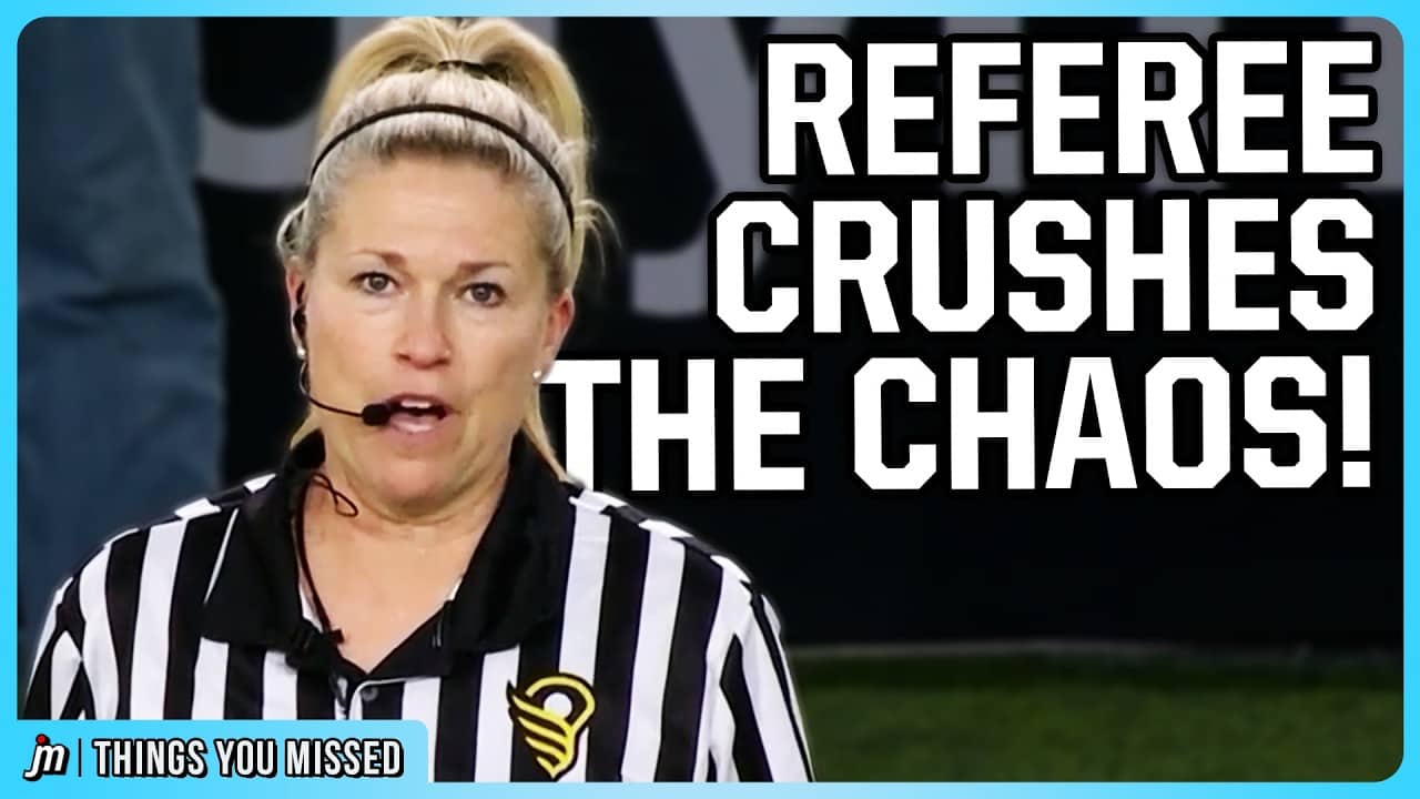 Referees determine what to do about a coach knocking over an opposing player | Things You Missed