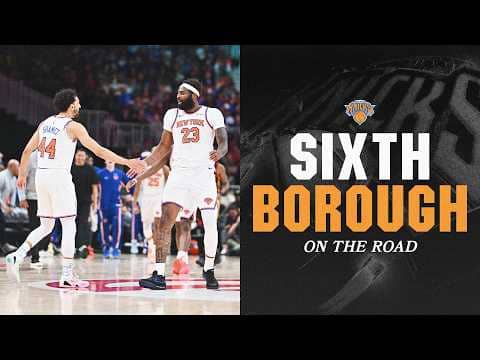 124 SECONDS of LET'S GO KNICKS On The Road‼️