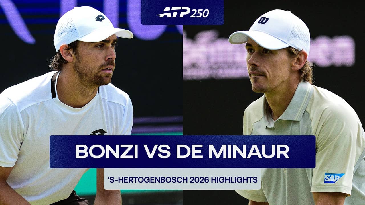 Benjamin Bonzi vs. Alex de Minaur Highlights | ‘s-Hertogenbosch 2026 Quarter-Final