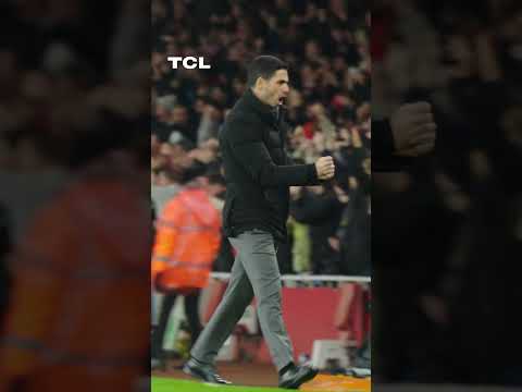 ARTETA'S REACTION TO MERINO'S BRILLIANT HEADER