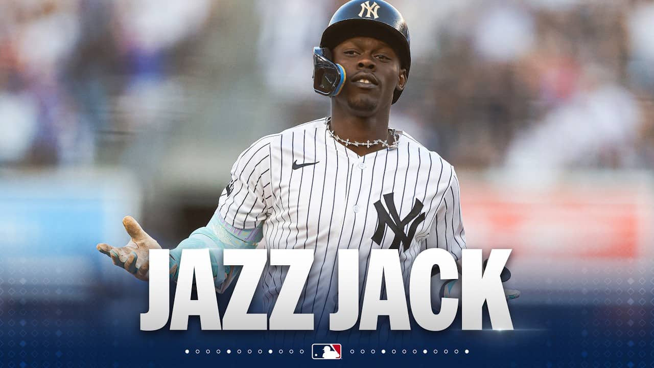 Jazz Chisholm Jr. homers (He's still wearing Giancarlo Stanton's pants 🤭) | MLB Highlights