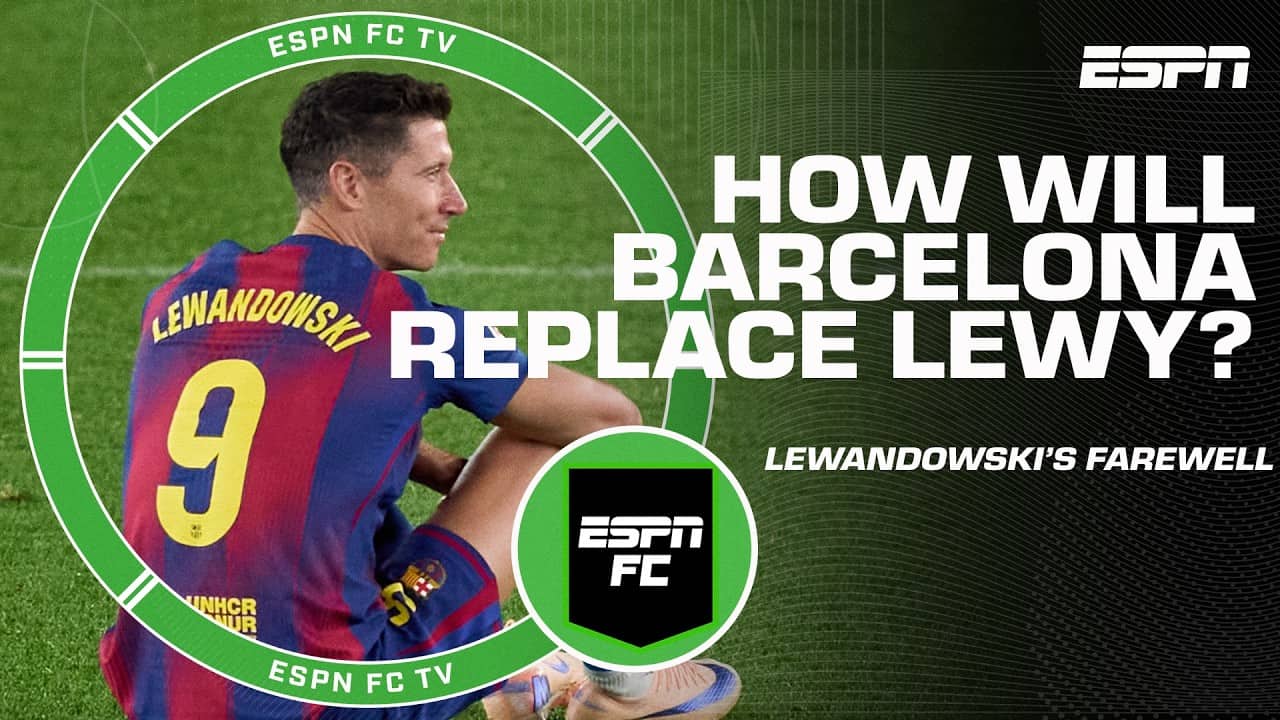 Robert Lewandowski's Barcelona farewell 🥹 'HE BROUGHT JOY TO THIS STADIUM' | ESPN FC
