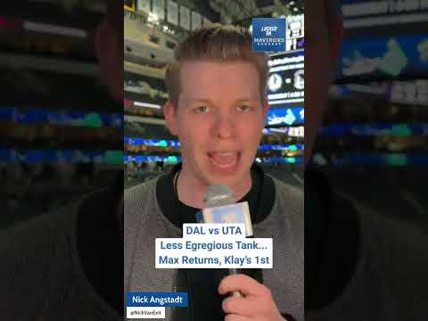 Dallas Mavericks win vs Utah Jazz AGAIN. Max Christie looks great in his return, & KLAY THOMPSON