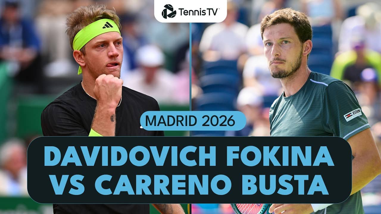 Alejandro Davidovich Fokina vs Pablo Carreno Busta | Madrid 2026 Highlights