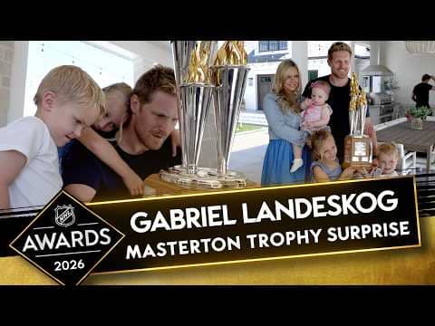 Gabriel Landeskog wins Masterton Trophy in Emotional Surprise 🥹