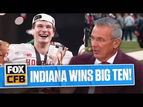 'Greatest turnaround in college football history' 👀 Urban Meyer on Indiana winning B10 Championship