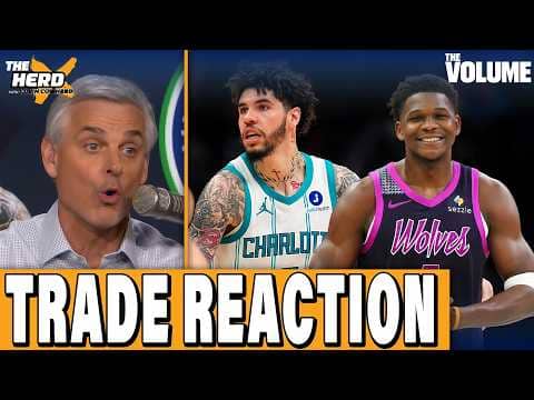 Colin Cowherd REACTS: LaMelo Ball Timberwolves-Hornets TRADE + Caitlin Clark DISRESPECT | HERD NBA