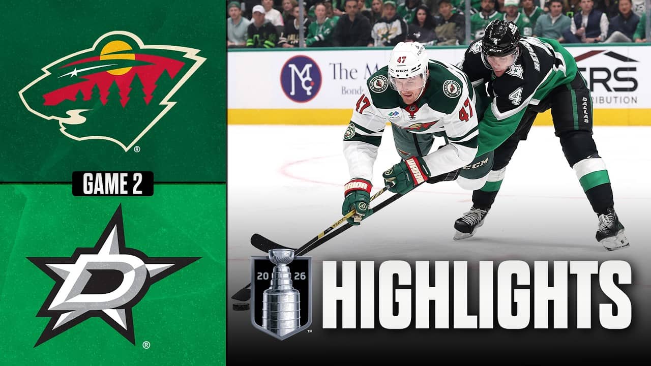 Wild vs. Stars | NHL Playoff Highlights | Game 2 | April 20, 2026