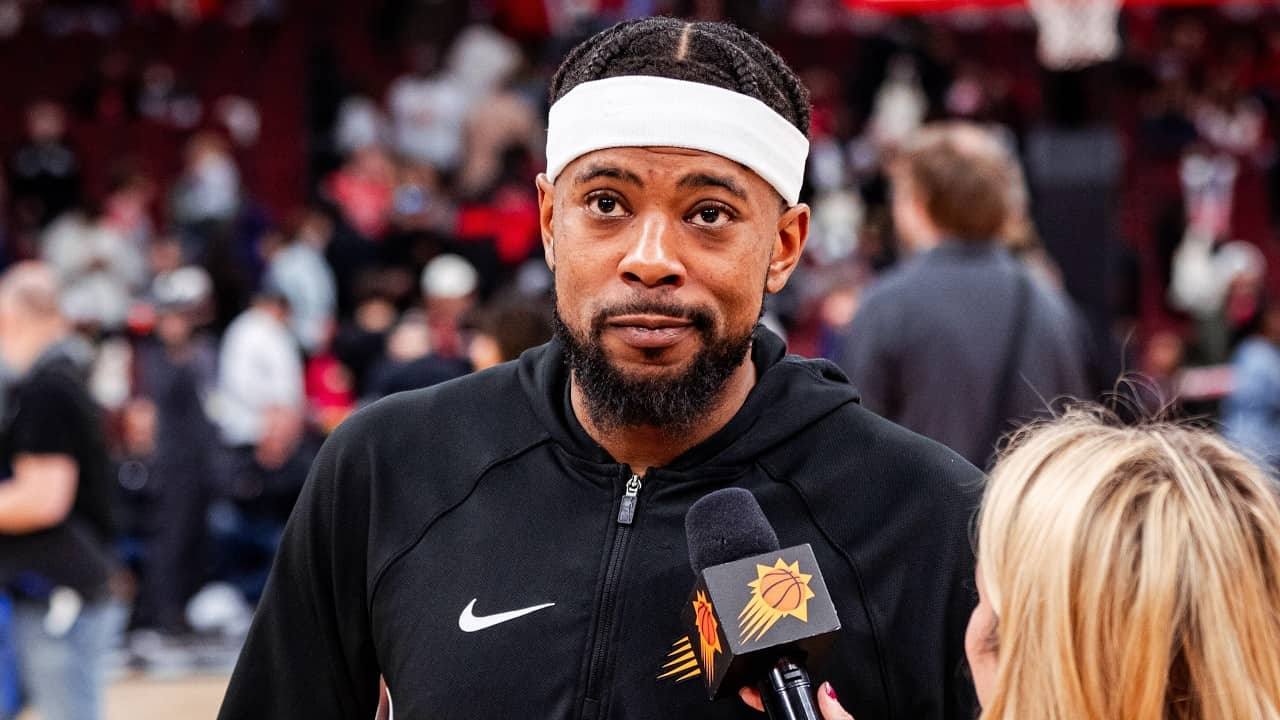 Jordan Goodwin Postgame On-Court Interview after win vs Chicago Bulls