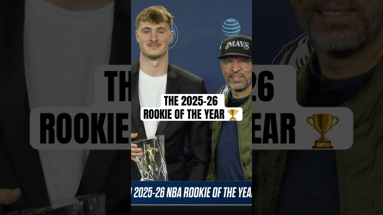 Congratulations Cooper Flagg! 🏆 for being named the 2025–26 @Kia America NBA Rookie of the Year! 🎉