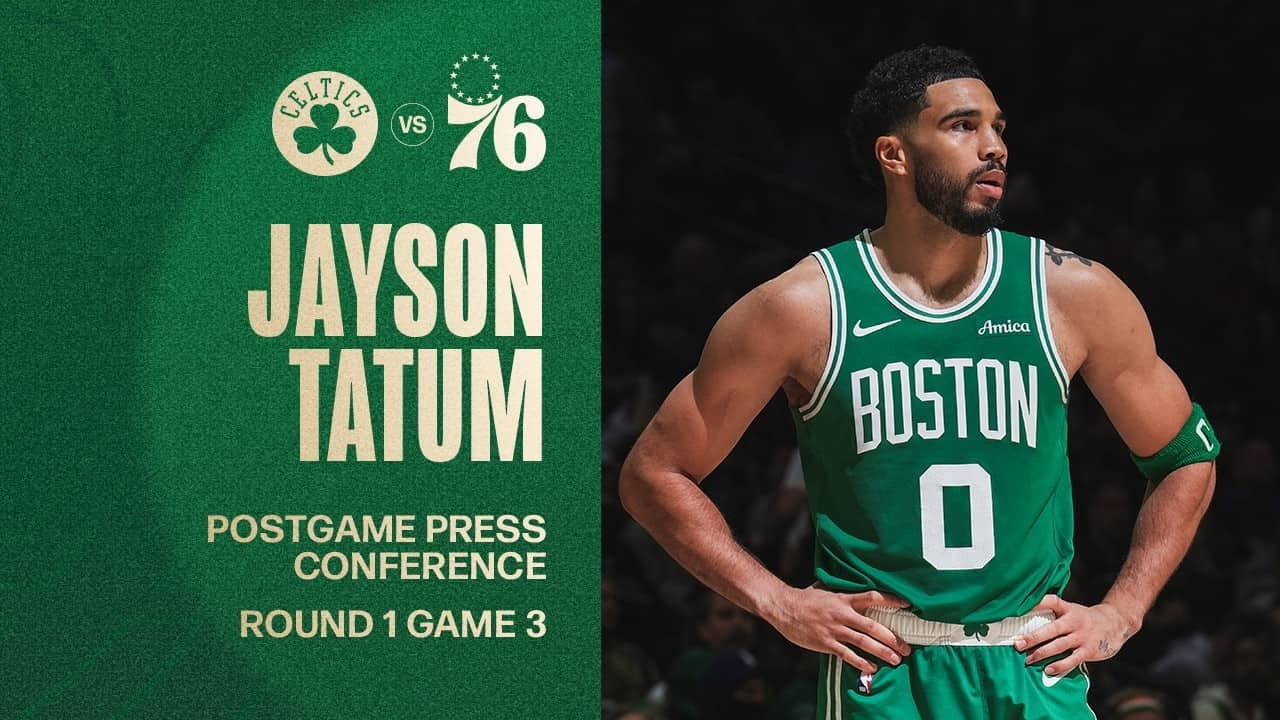 Jayson Tatum Postgame Media Availability: Round 1 Game 3 vs. Philadelphia 76ers