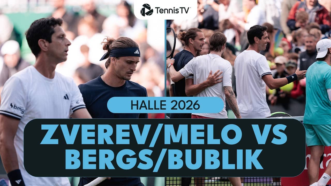 Alexander Zverev Plays First Match Since Roland-Garros With Melo vs Bublik & Bergs 🤝 | Halle 2026