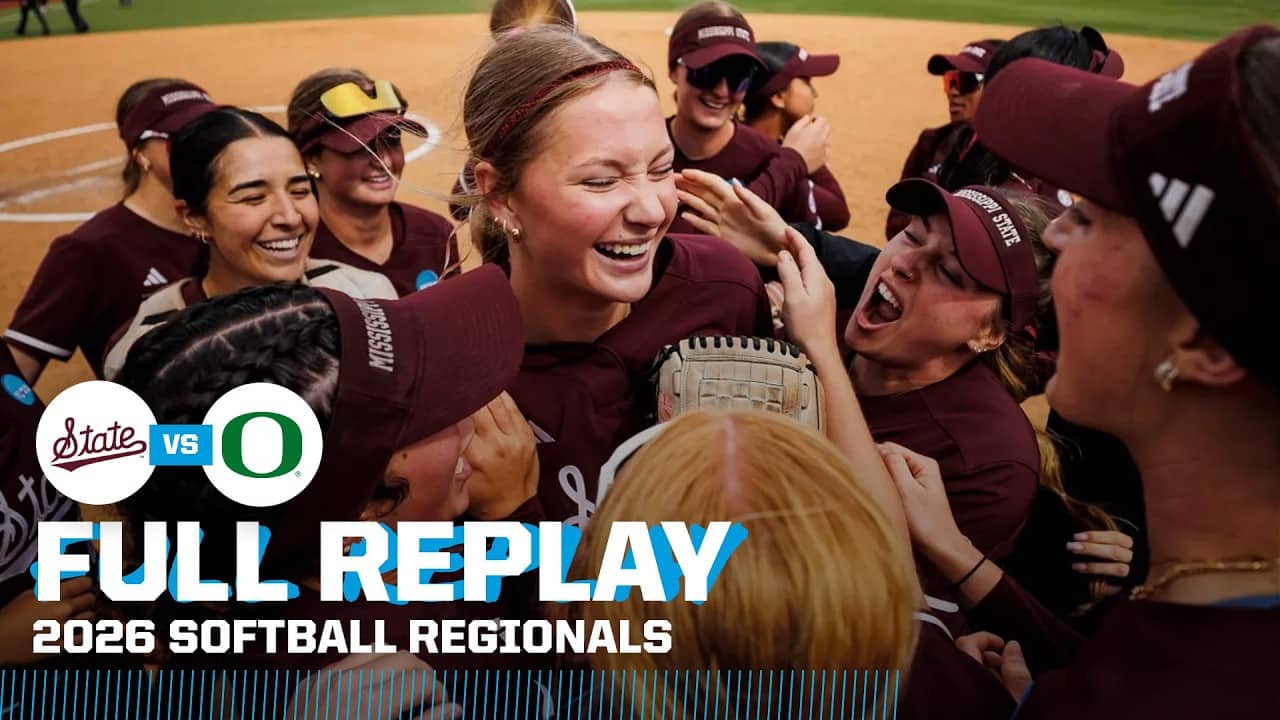 NO-HITTER: Mississippi State vs. Oregon: 2026 NCAA softball regionals | FULL REPLAY