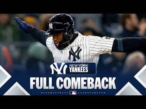 FULL COMEBACK: Yankees score 4 runs in 8th inning, Bednar secures save for win 🗽 | MLB Highlights