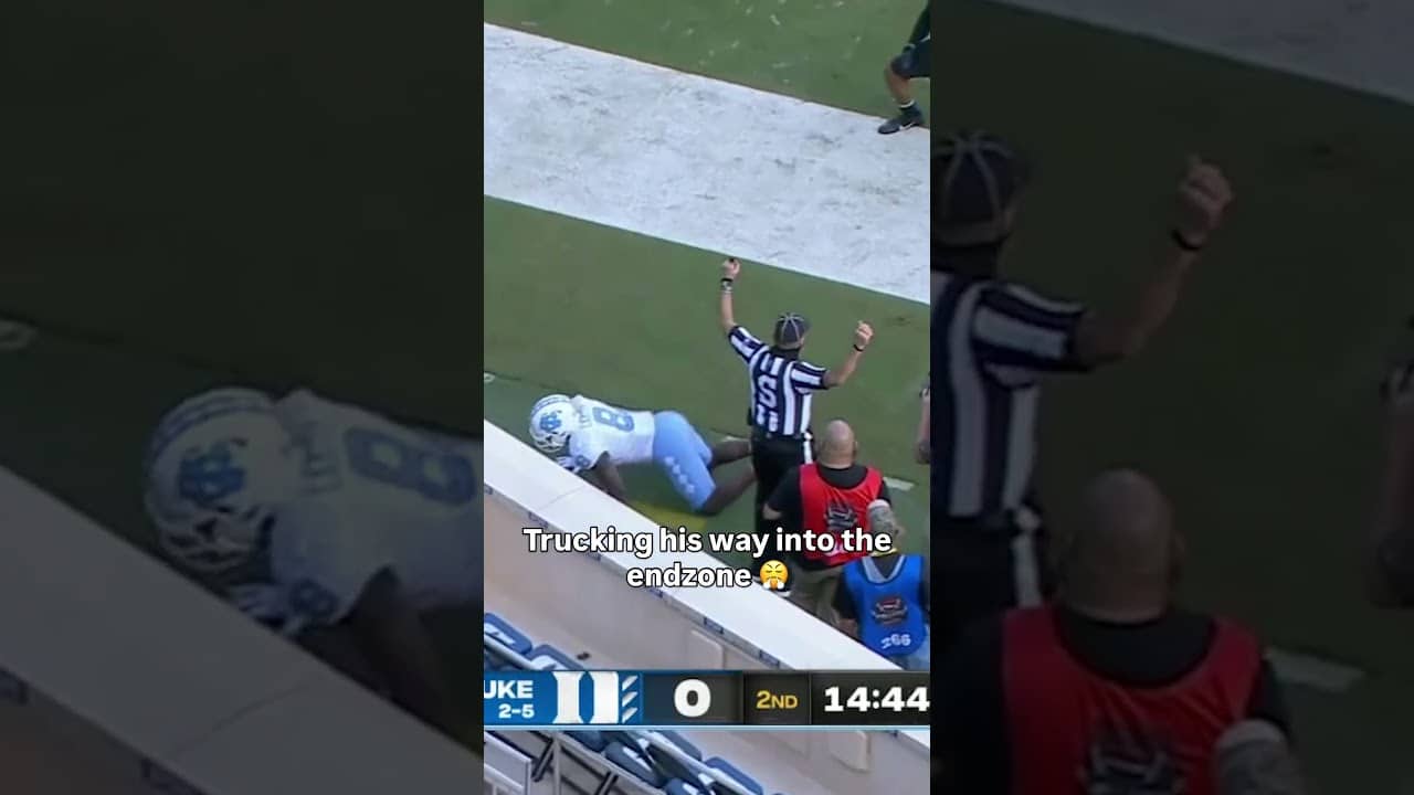 No one was going to stop him 💪 #unc #accfootball #collegefootball