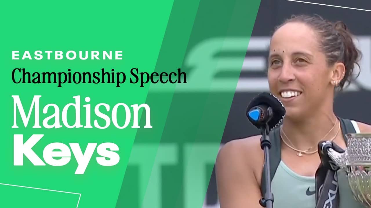 Madison Keys champion speech | 2026 Eastbourne