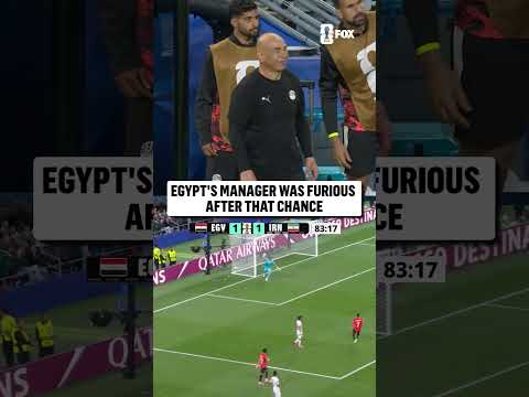Hossam Hassan was not pleased with this attempt