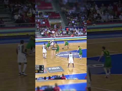 Derrick Rose knew exactly where to find Durant 😮‍💨  #FIBAWC