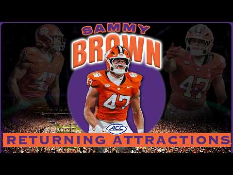 Clemson LB Sammy Brown | 2026 ACC Football Returning Attractions