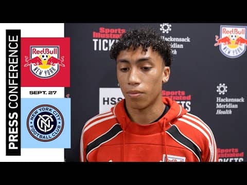 Julian Hall | Postmatch Press Conference | New York Red Bulls vs. New York City FC